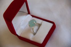 CHALCEDONY RING IN SILVER